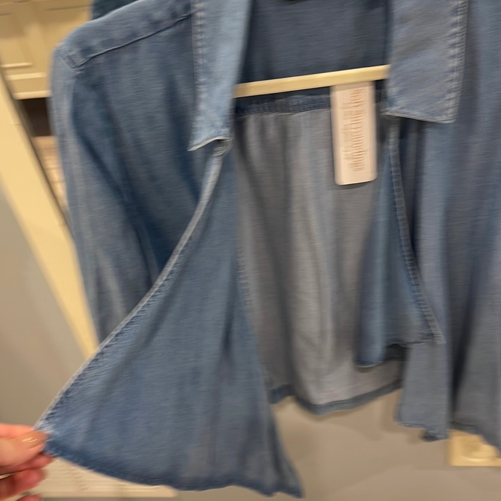 Soft surroundings tencel denim jacket